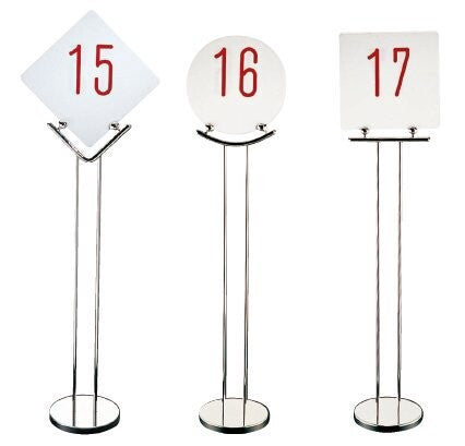 テーブルナンバースタンド(プレーンベース)<YUKIWA>(ユキワ)